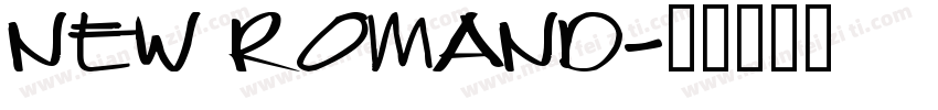 New Romand字体转换